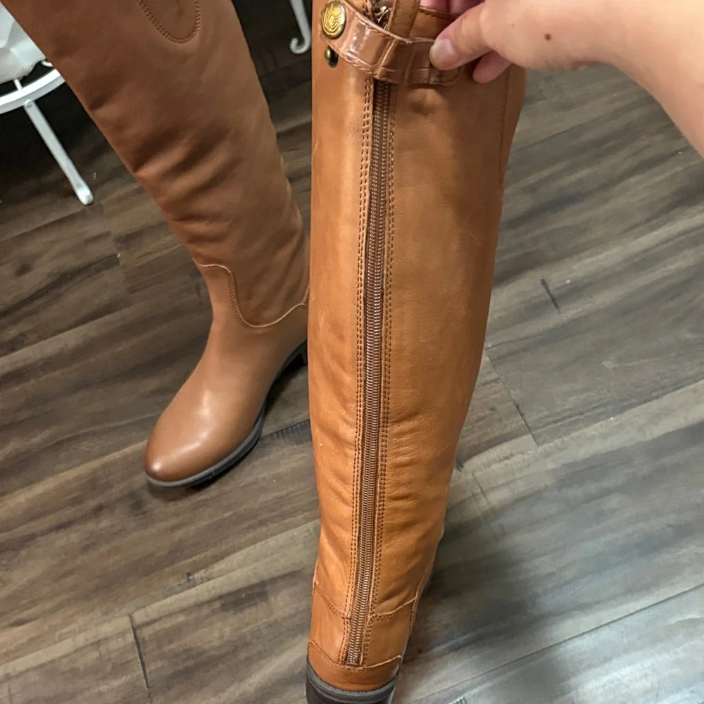 Like new Sam Edelman Penny Leather Riding Boots, US 6 Mrsp 200 usd at site - Picture 5 of 16